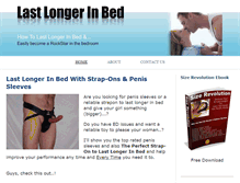 Tablet Screenshot of lastlongerinbed101.com